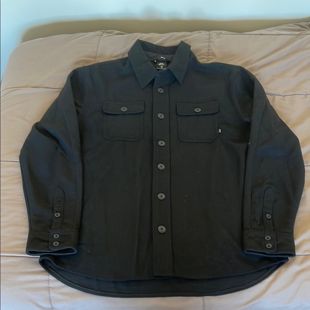 Nike SB Mens Insulated Wool Blend L/S Skate Top Black Holgate